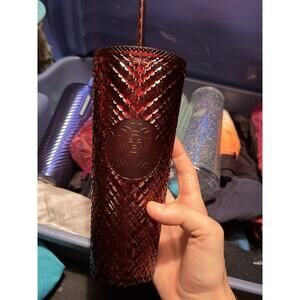 Starbucks Winter Holiday Jeweled Tumbler - Red